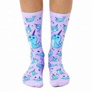 Living Royal Crew Socks - Narwhal